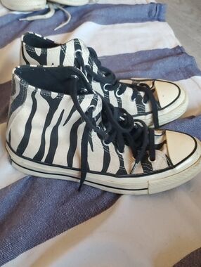 Zebra Print Chuck Taylors